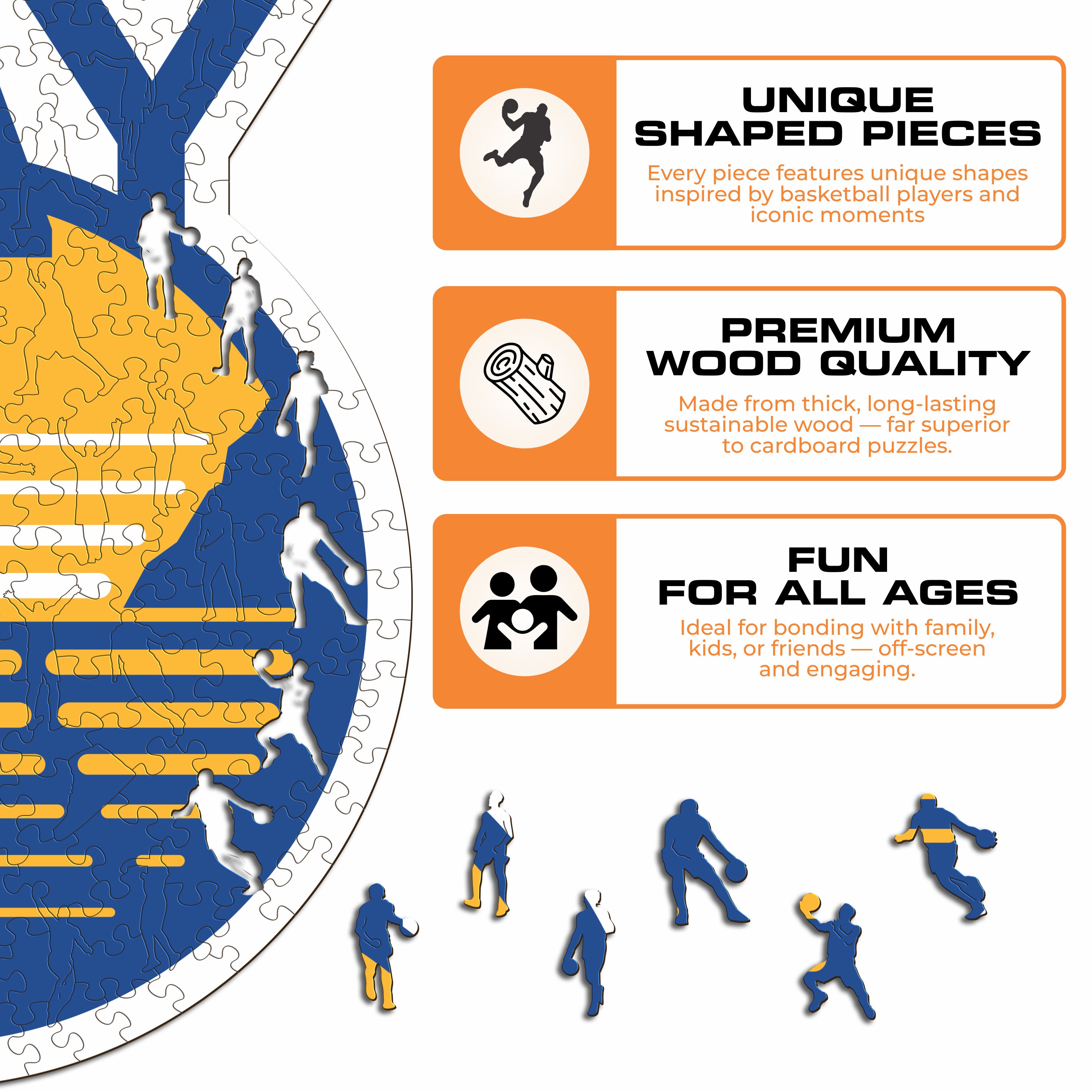 Golden State Warriors™ - Wooden Puzzle