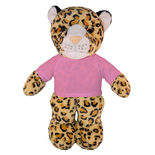 Soft Plush Leopard with Tee 8inch