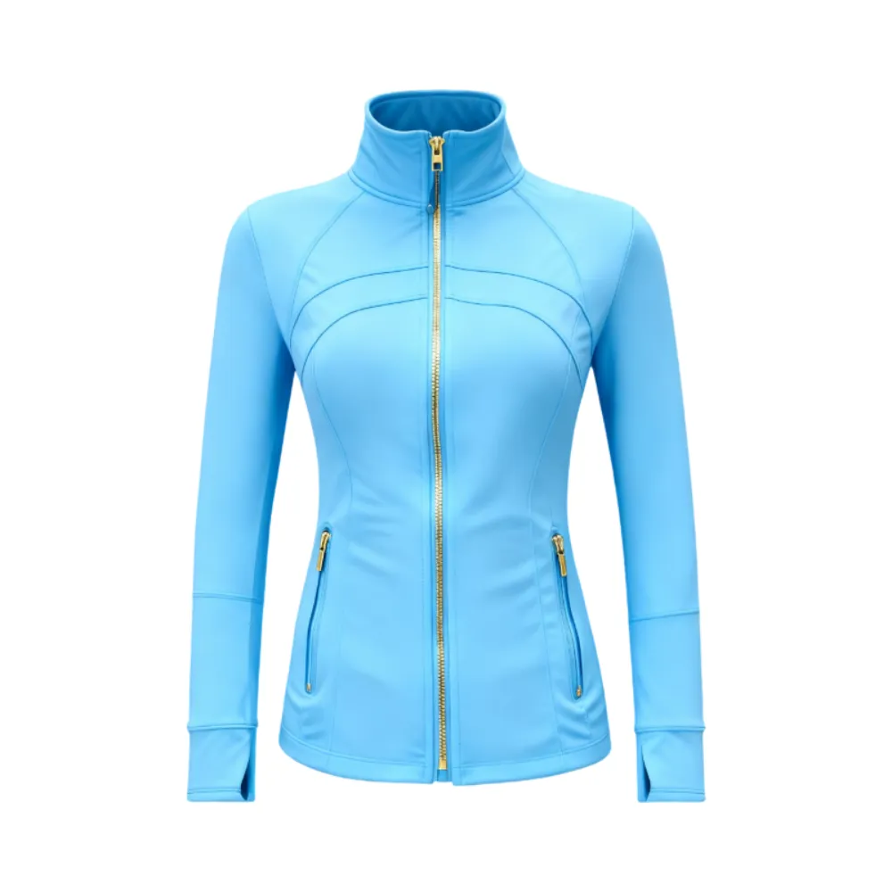 Women's sports stand up collar  yoga jacket