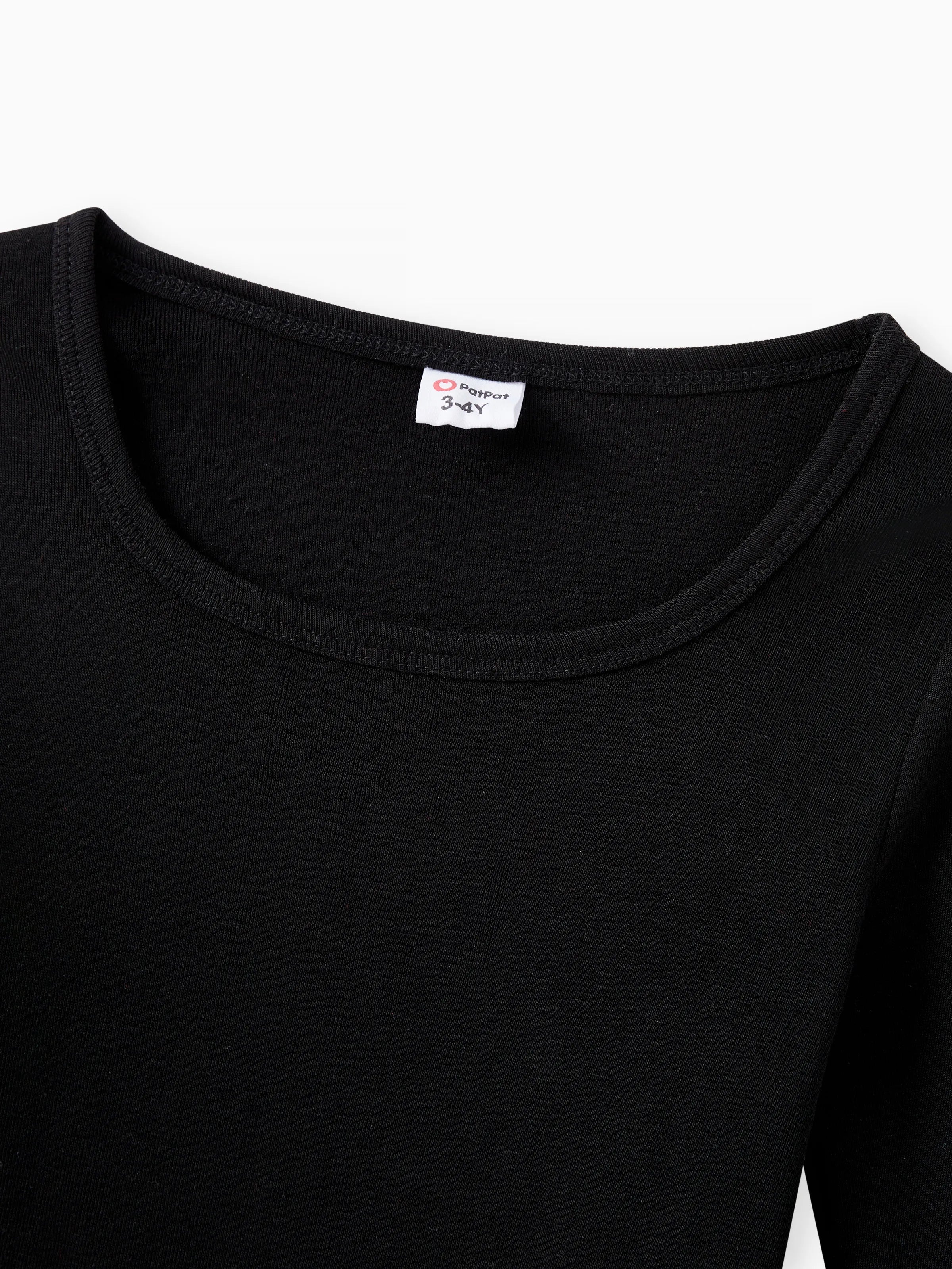 Matching Family Outfits Black and Red Plaid Co-ord Sets Hi-Low Flowy Hemline redblack