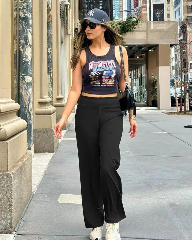 Loose High-Waist Business Casual Pants Yoga Pants Women Wide Leg Pants