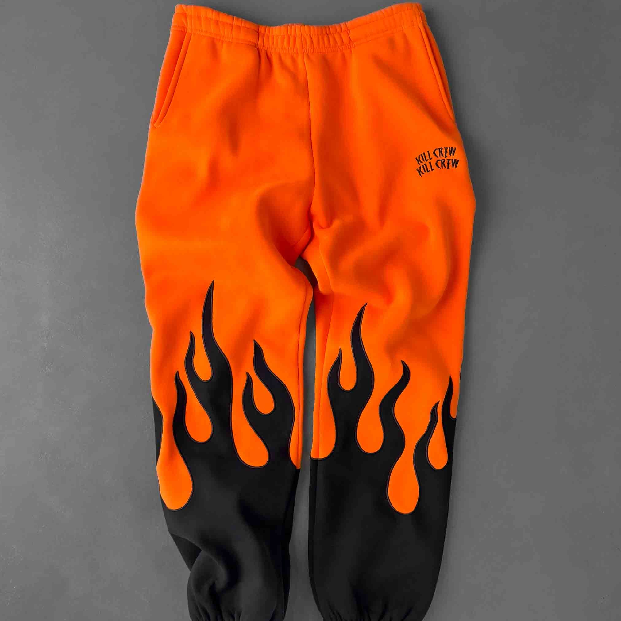 PREMIUM HEATER SWEATS - ORANGE / BLACK