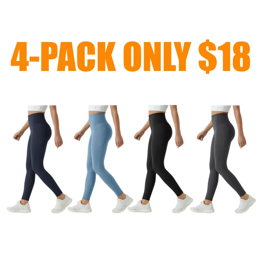 Women's High-Waist Shapewear Leggings With Pockets