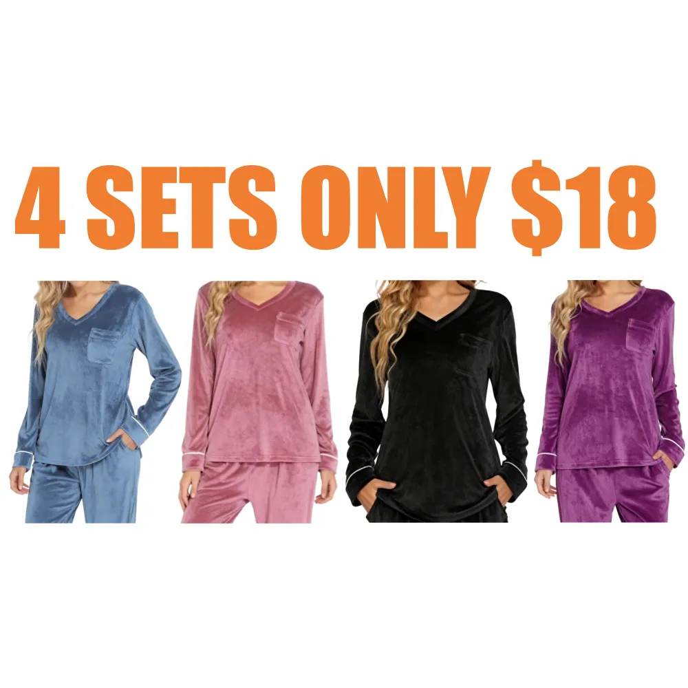 Pajamas Sets Velvet PJs Set