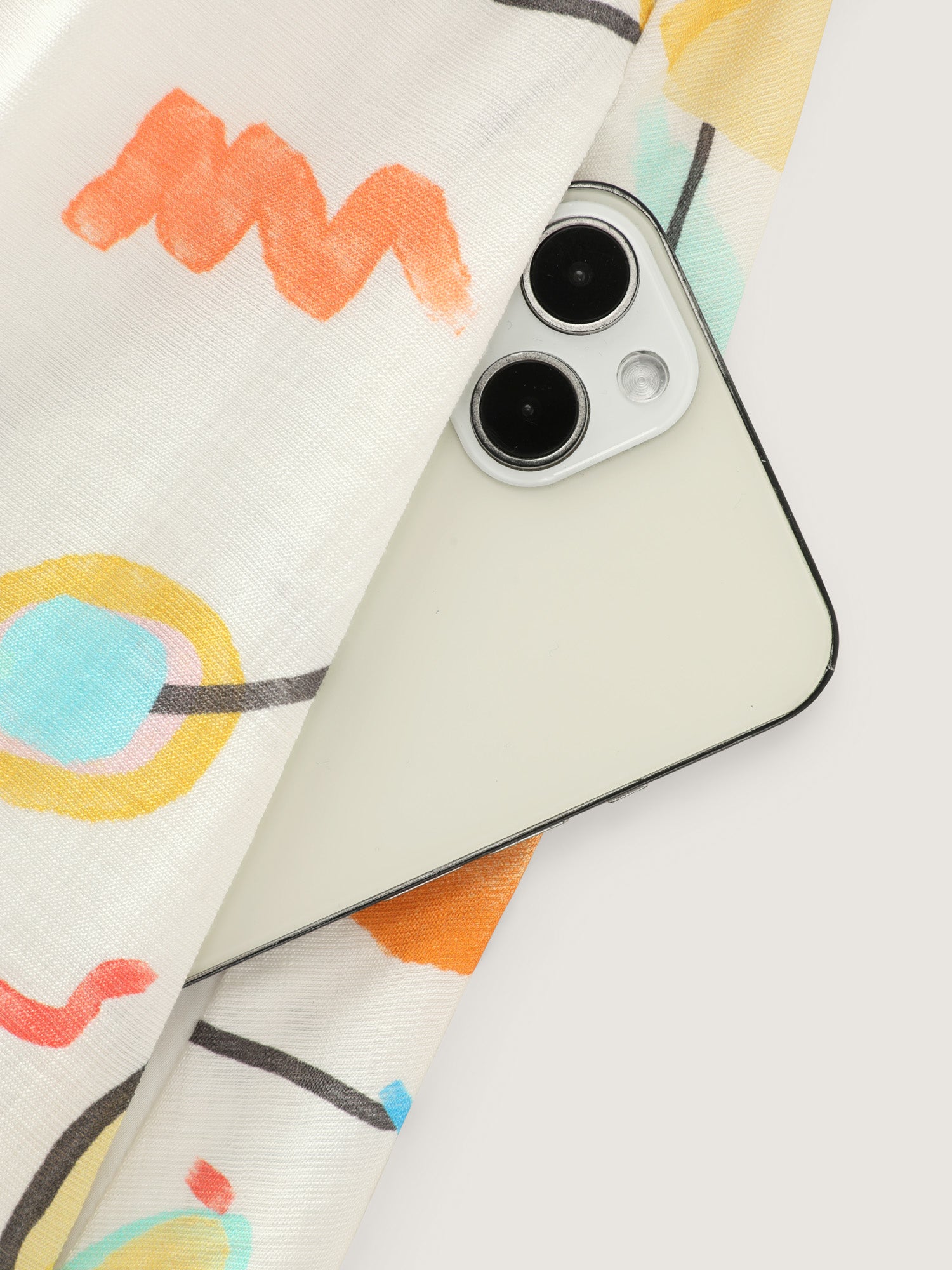 Supersoft Playful Abstract Print Midi Dress