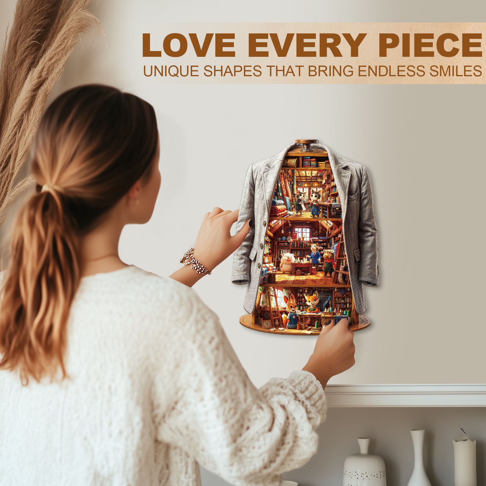 Blissful Wardrobe Wooden Jigsaw Puzzle