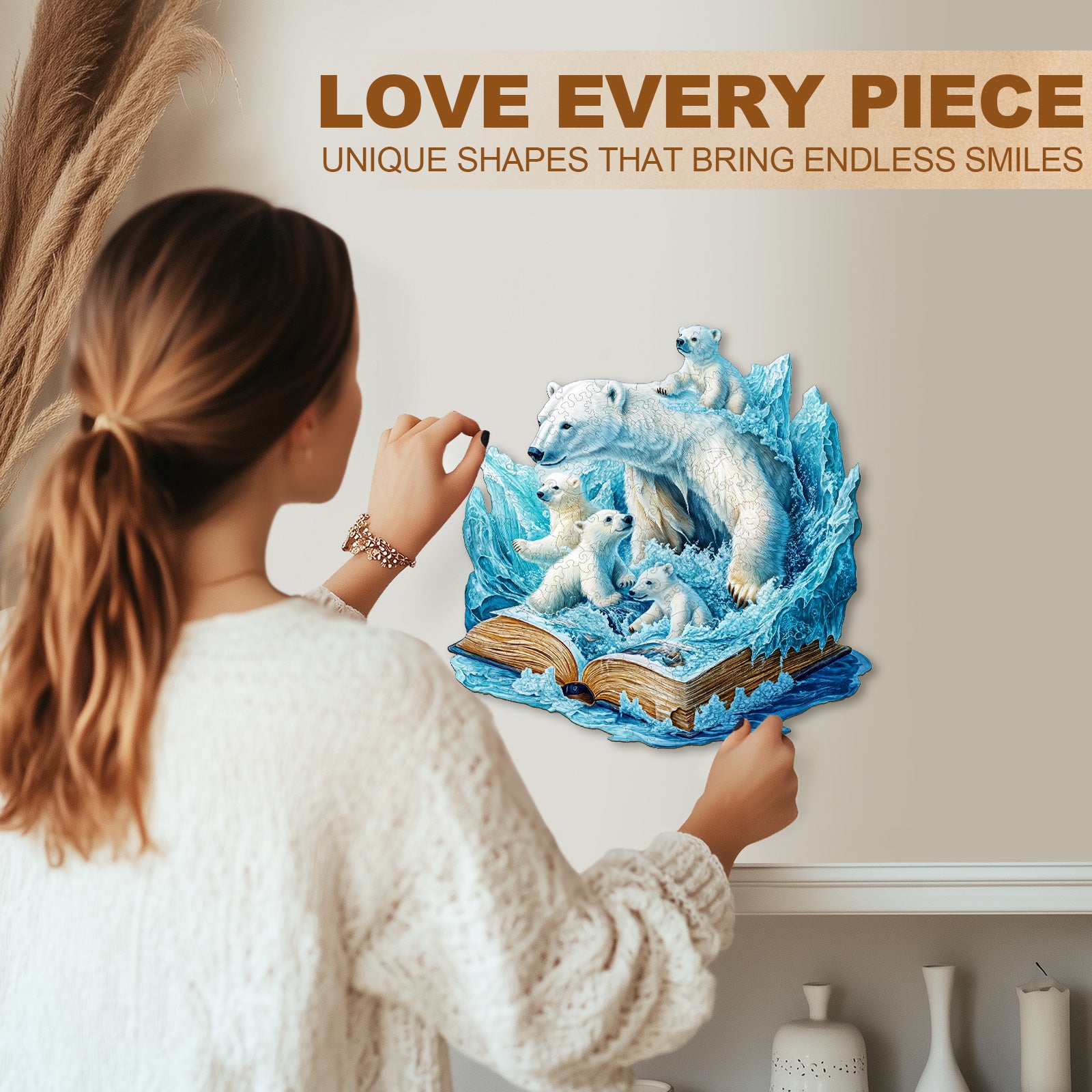 Polar Bears Story Wooden Jigsaw Puzzle