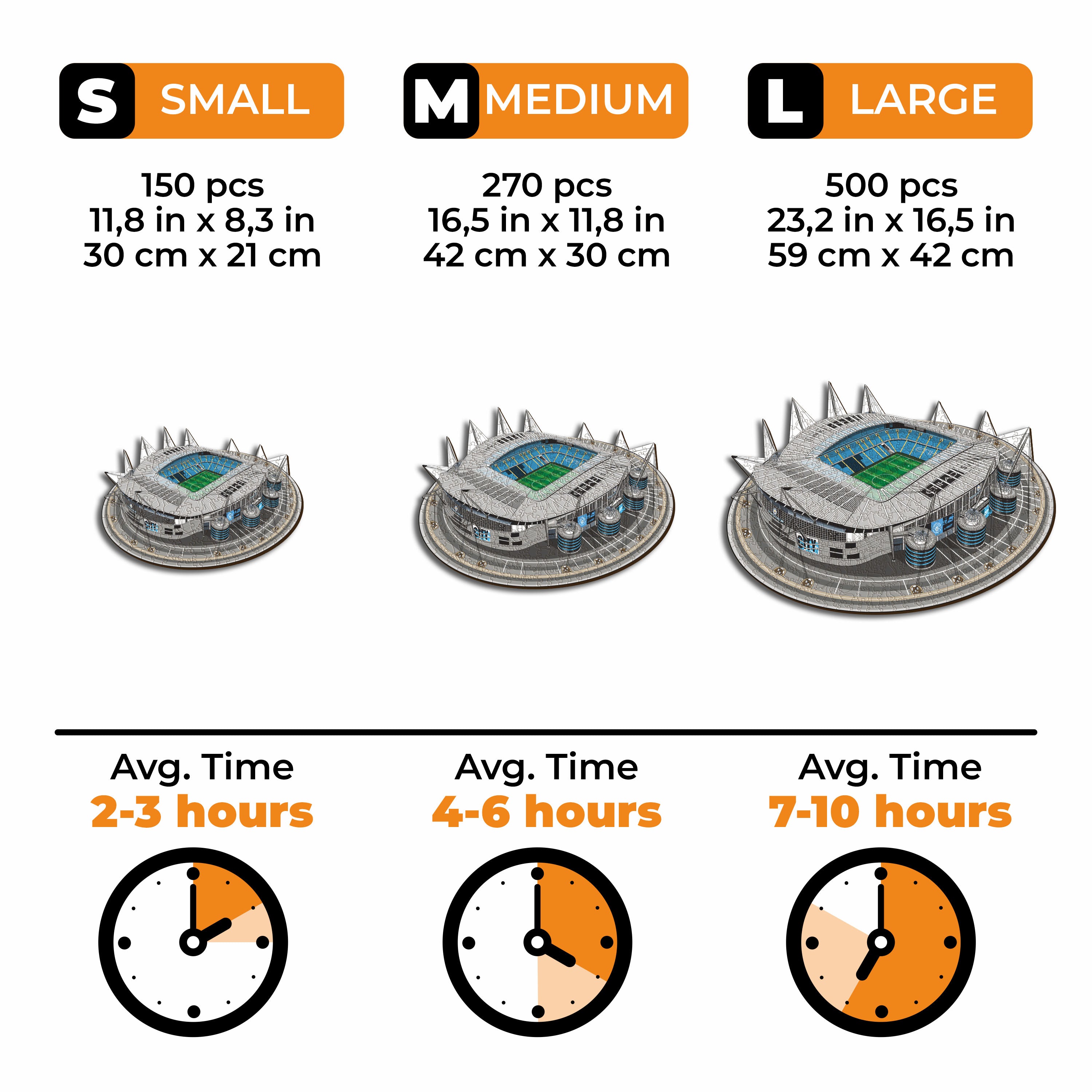 Man City FC® Etihad Stadium - Wooden Puzzle