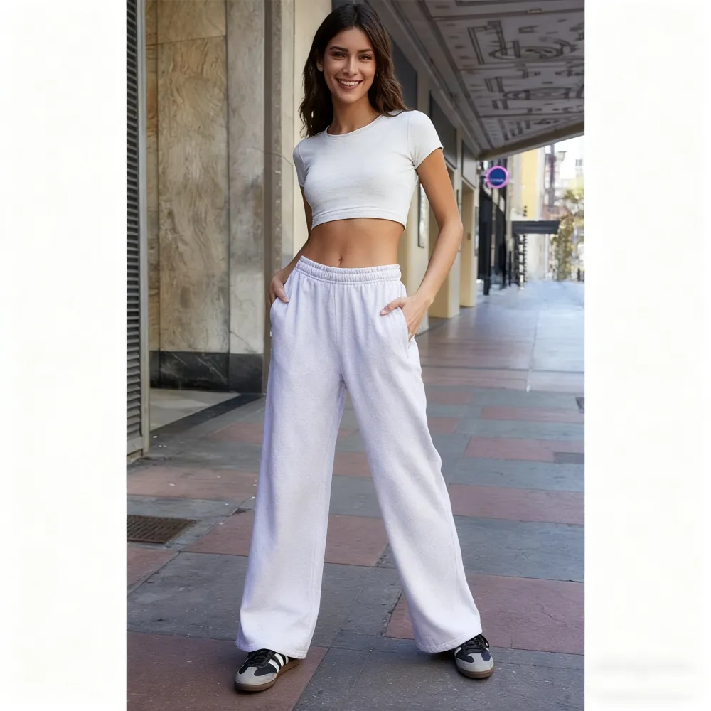 Women's Light Gray Soft Sweatpants
