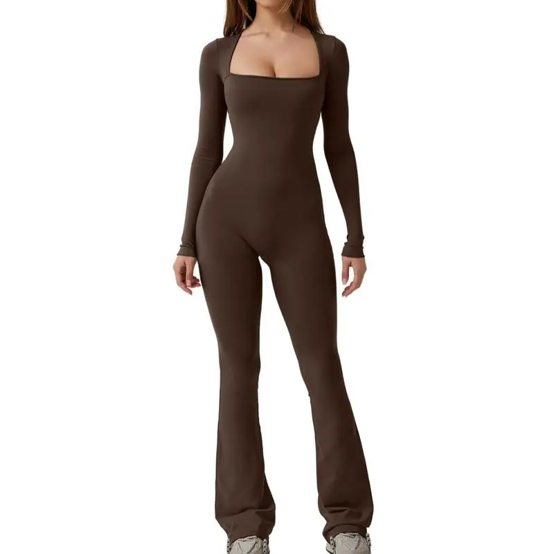 Jumpsuits for Women Square Neck Wide Leg
