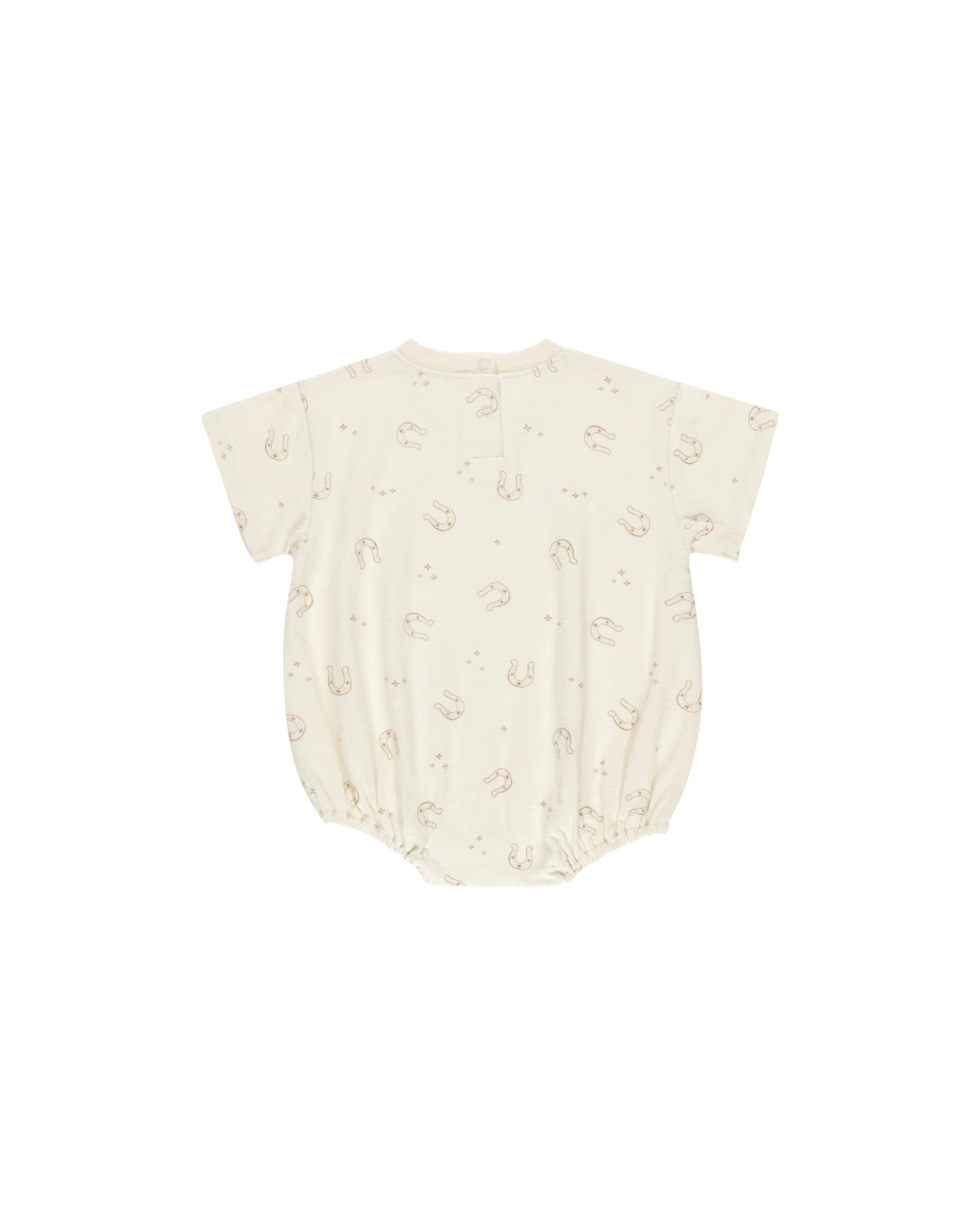 Relaxed Bubble Romper || Horseshoes