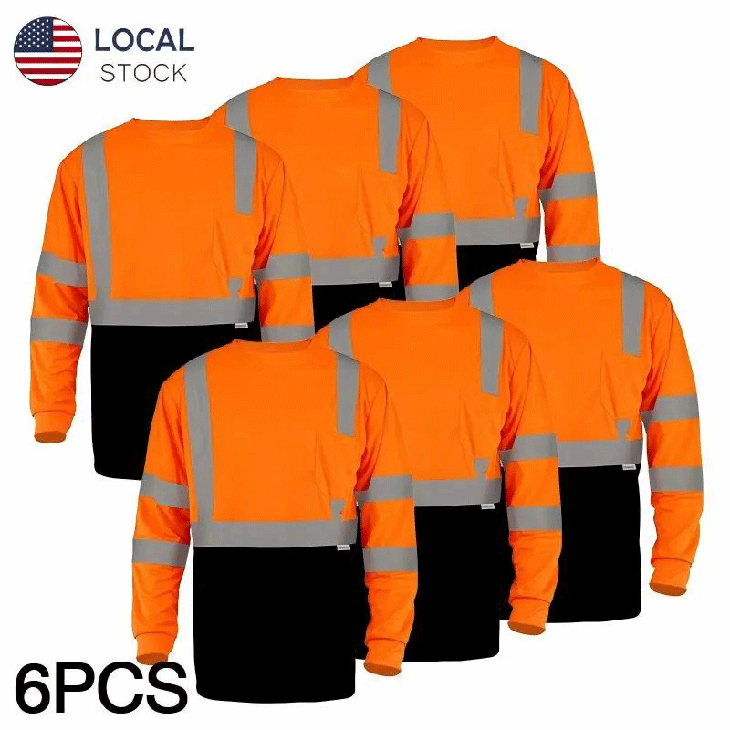 🔥Tuglow Class 3 Premium Hi-Vis Long Sleeve Hoodie - Ultimate Work Protection