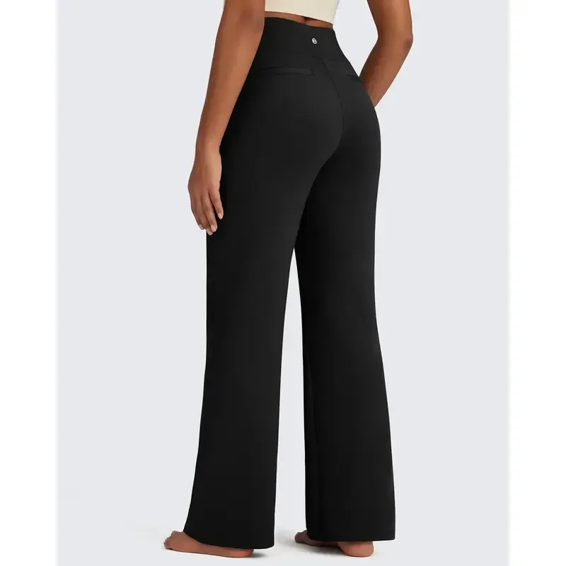 Fleece Lined Pants Women Wide Leg Sweatpants Women Warm Winter Pajamas Pants