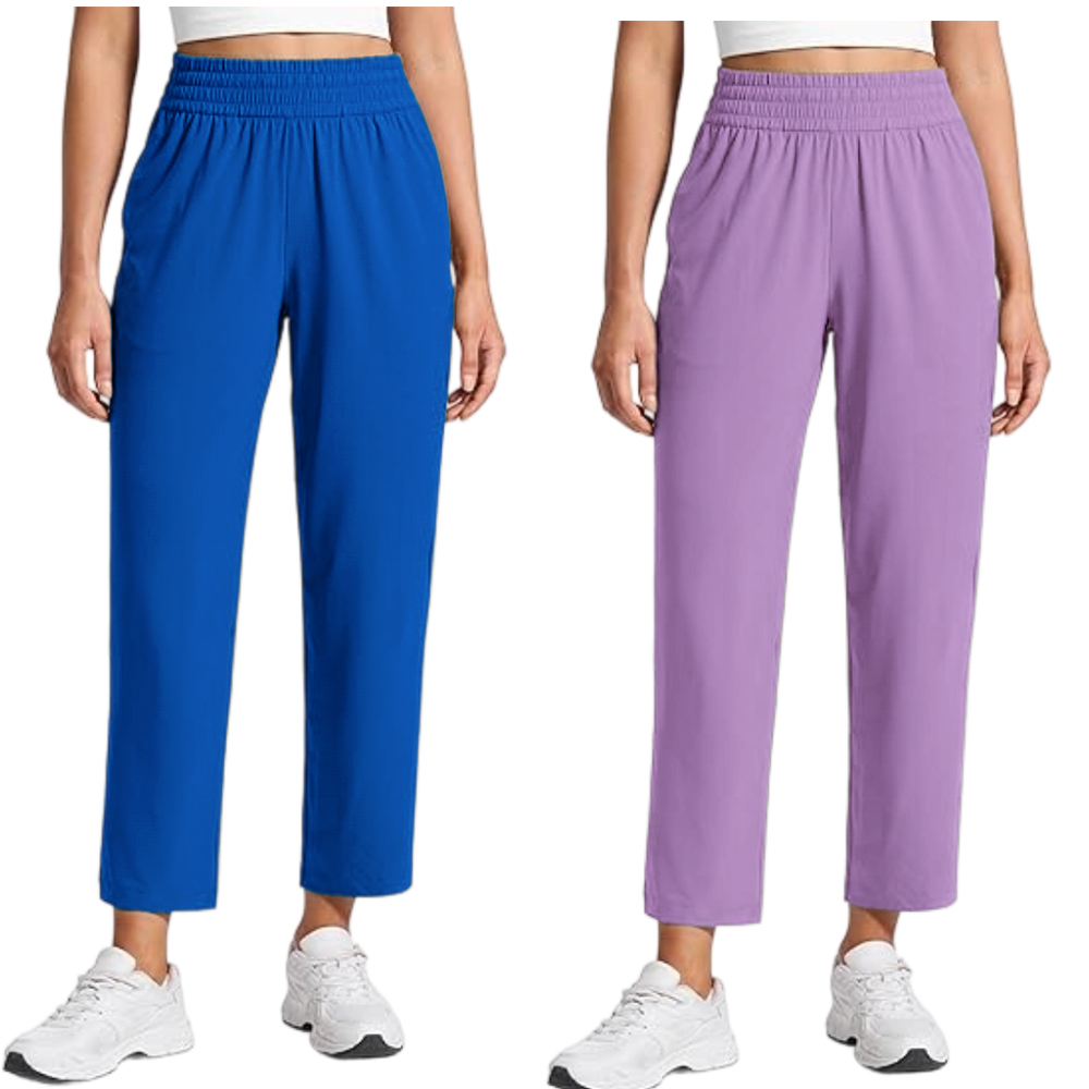 Lightweight Drapey Tapered Ankle Pants for Women
