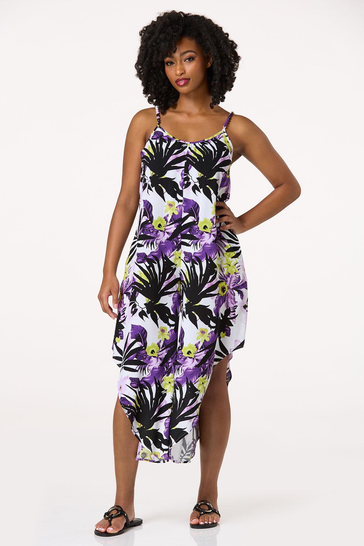 Bead Strap Tropical Genie Jumpsuit