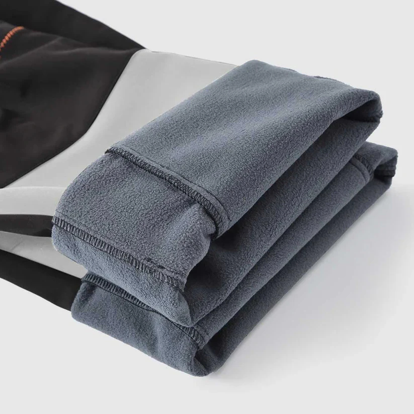 🧊 Men’s Fleece-Lined Water-Resistant Snow Pants – Warm Outdoor Winter Pants