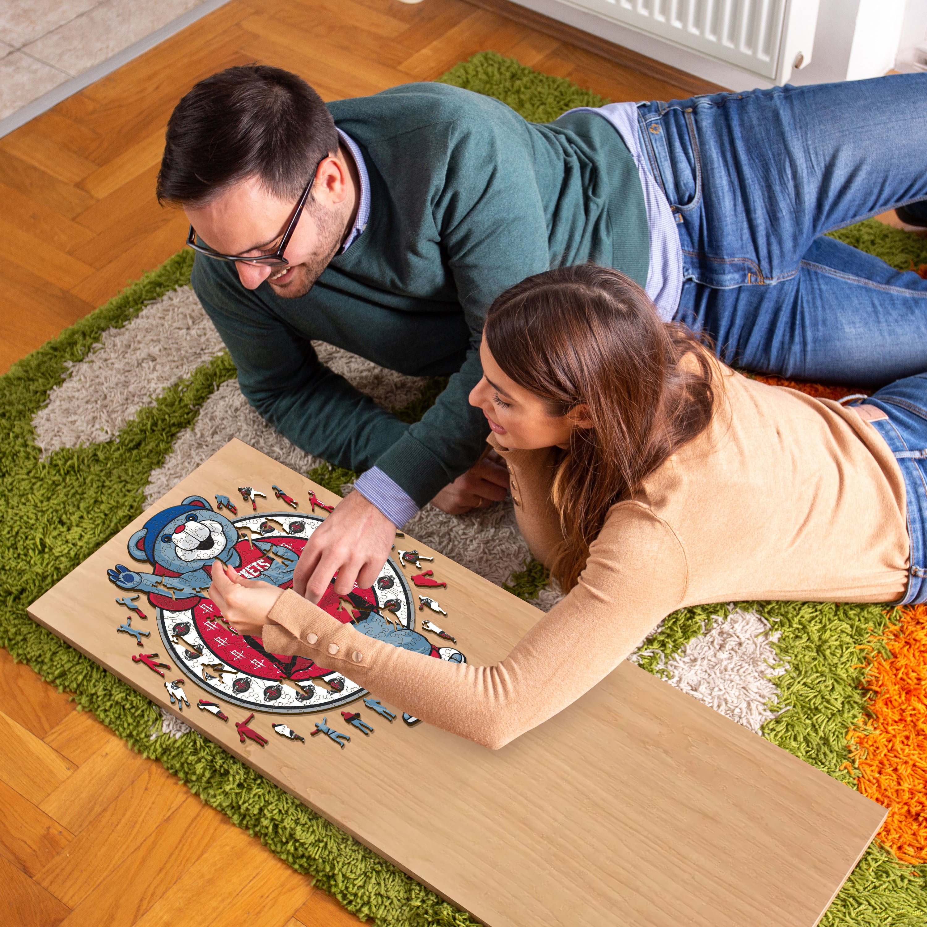 Houston Rockets™ Mascot - Wooden Puzzle