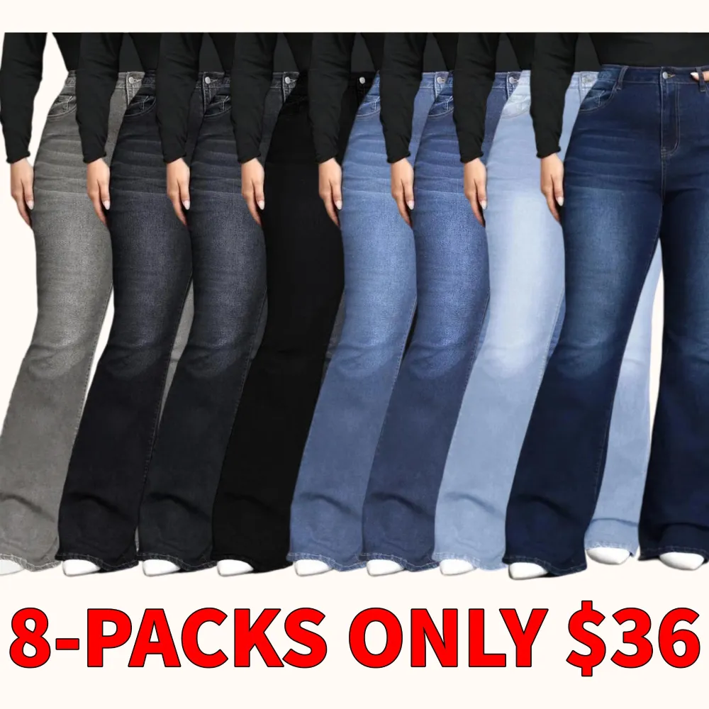 Solid color pocket button flared pants