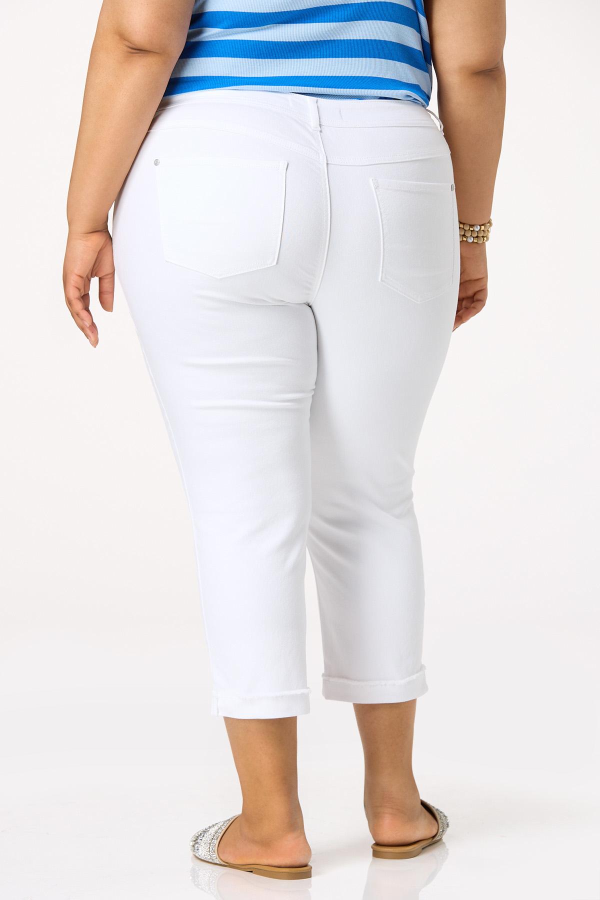 Plus Size Curvy Distressed Girlfriend Jeans