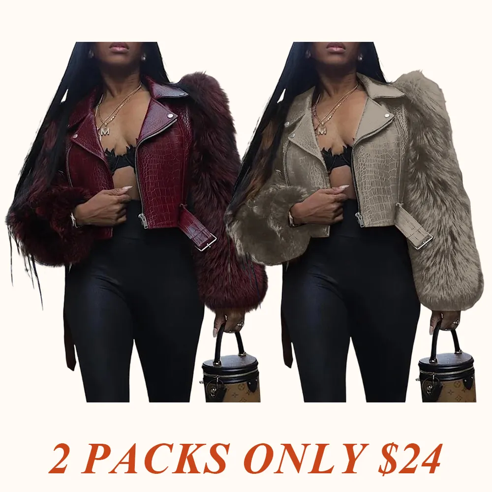 Women's Patchwork Fur Jacket