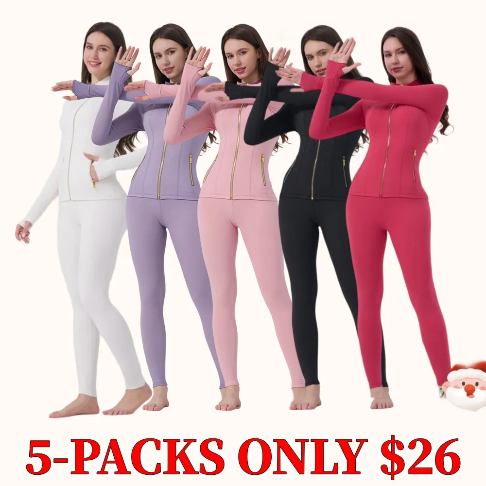 Soft brushed women's sports jacket, 25-inch inseam leggings