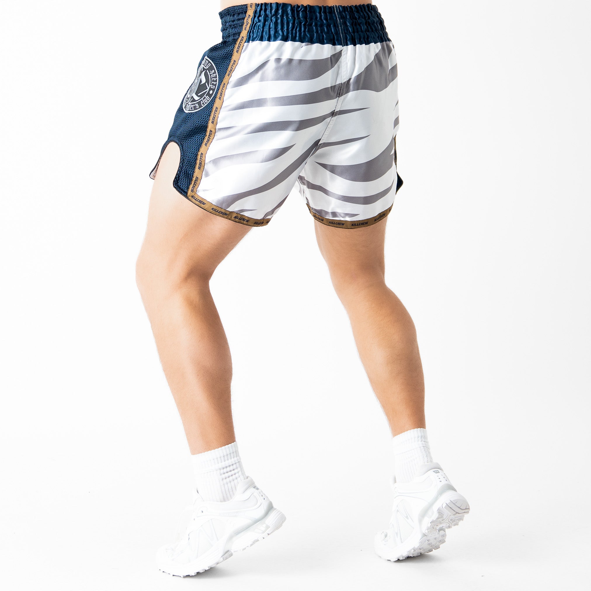 MUAY THAI FIGHT SHORTS - TIGER ALBINO