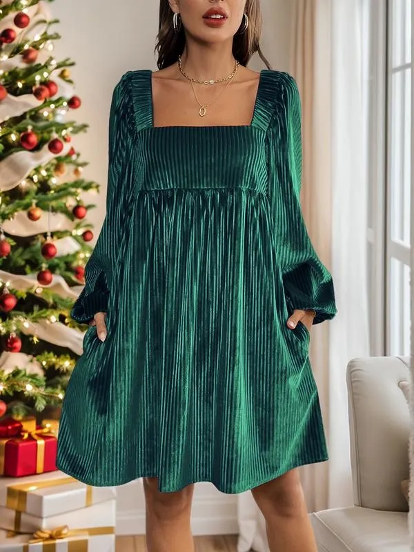 Christmas Dress for Women, Elegant Fitted Design