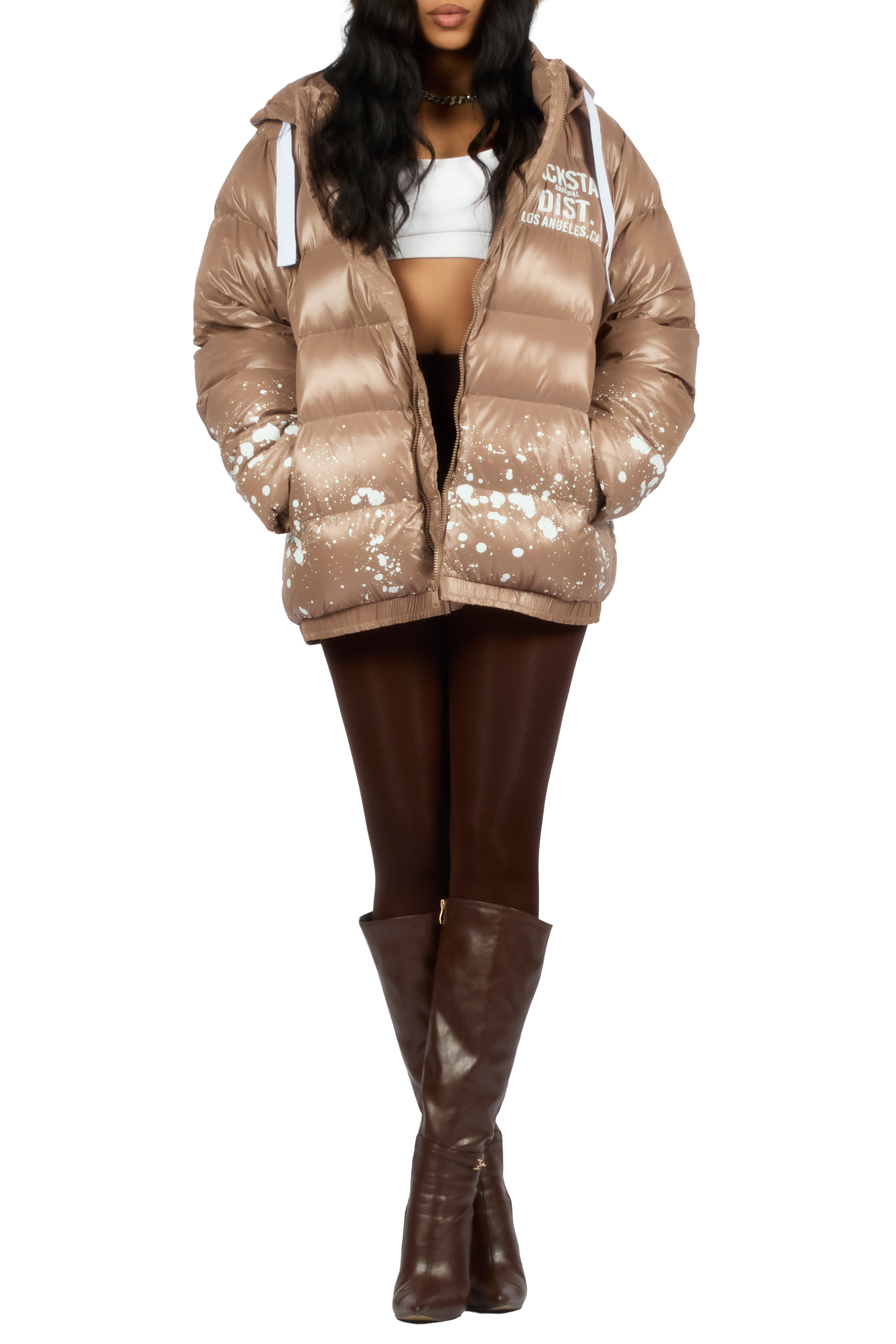 Art Dist. 2.0 Mocha Puffer Jacket