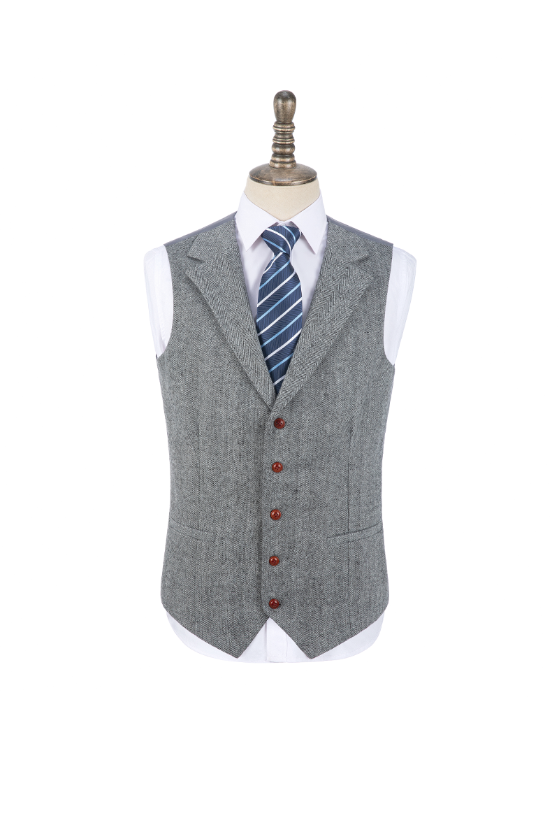 Men’s Vintage Tweed Vest