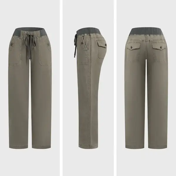 ⚡FINAL SALE⚡- Women's High Stretch Mid Rise Straight Pants