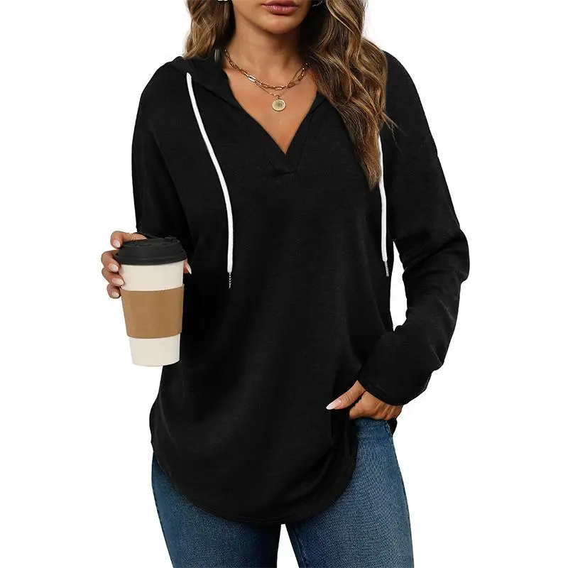 Women’s Pullover Sweatshirt – Long Sleeve, Loose Fit