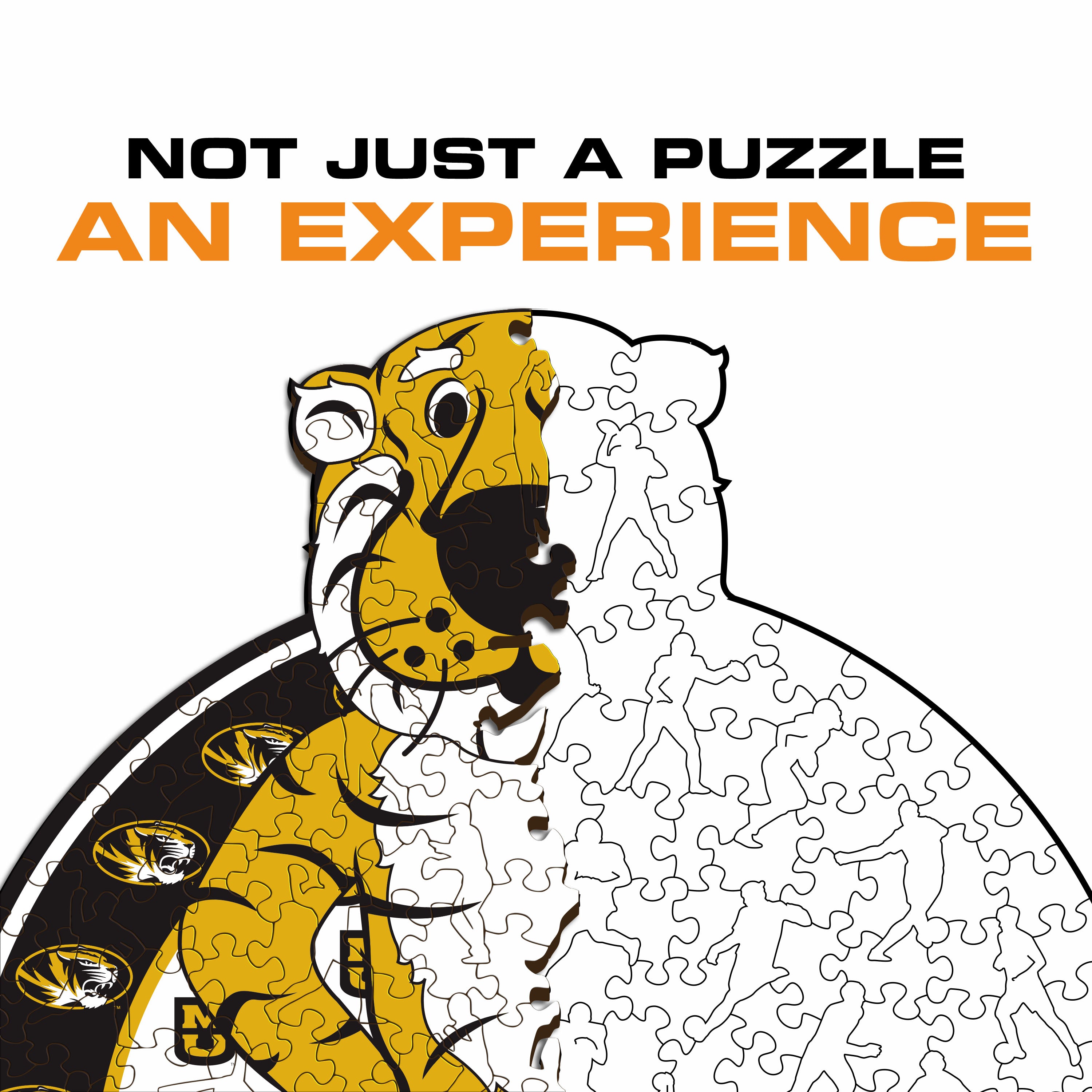 University of Missouri Mascot - Wooden Puzzle