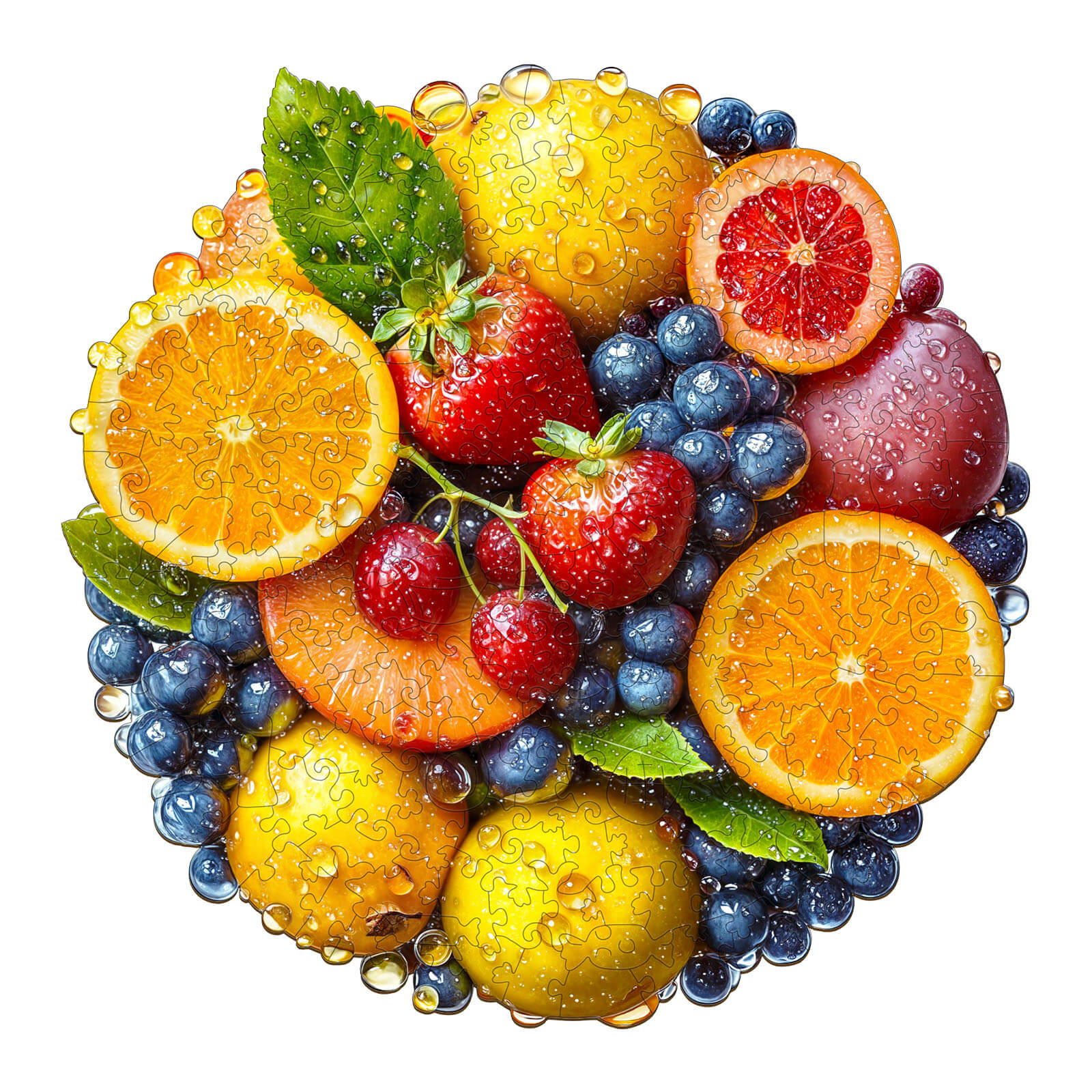 Colorful fruit Wooden Jigsaw Puzzle