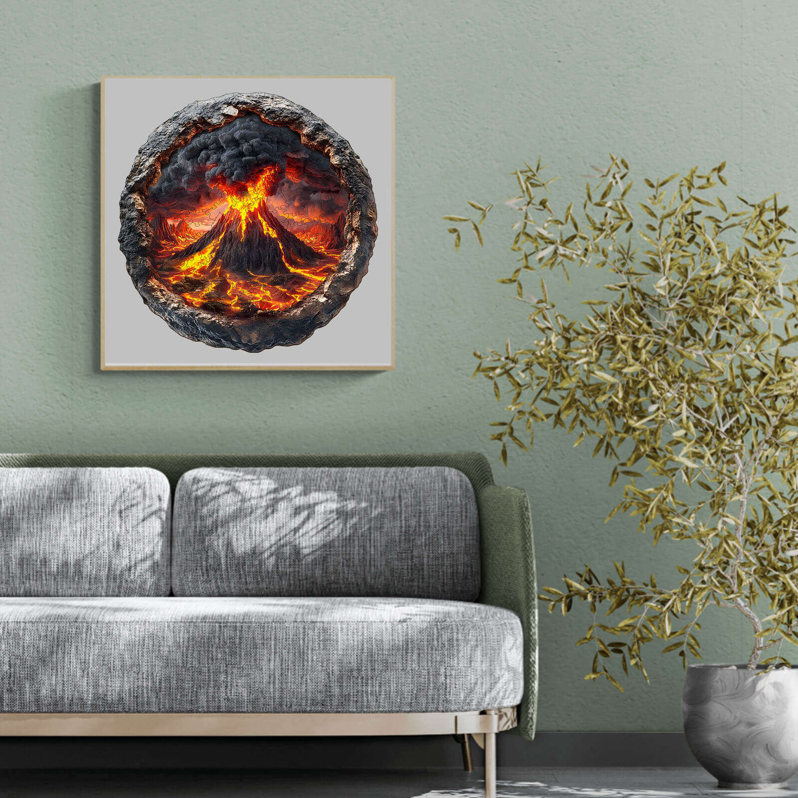 3D Volcanic Eruption Wooden Jigsaw Puzzle