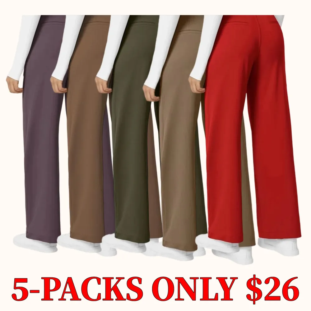 Halara Flex High Waisted Plicated Side Pocket Straight Leg Work Pants