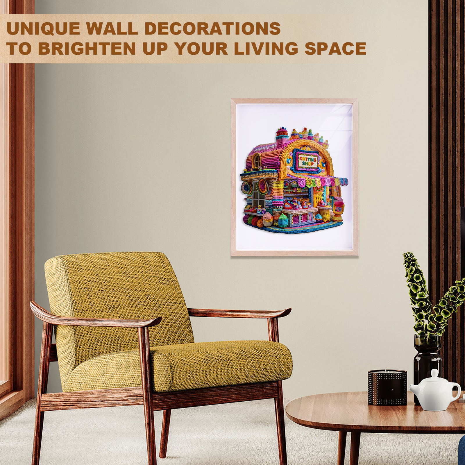 Knitting Shop Wooden Jigsaw Puzzle