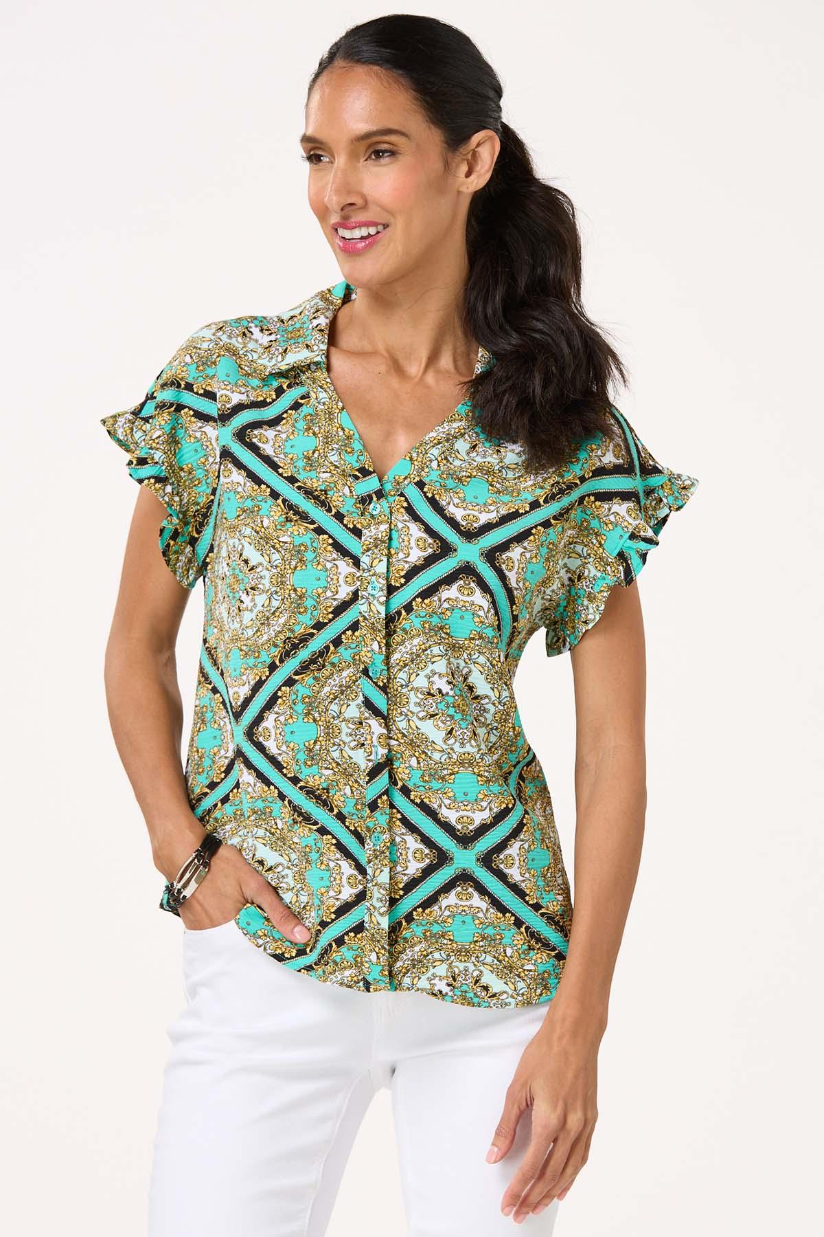 Gold Vine Medallion Shirt