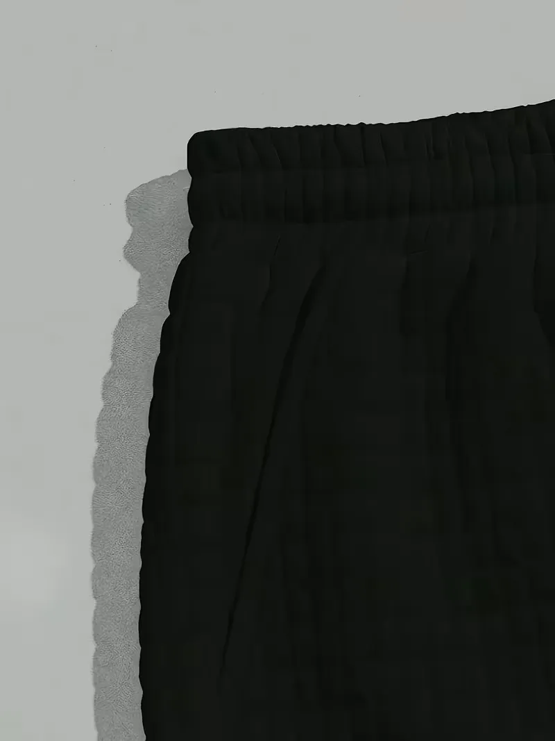 Men's Waffle Knit Shorts - Elastic Drawstring Waist Casual Summer Shorts with Stretch