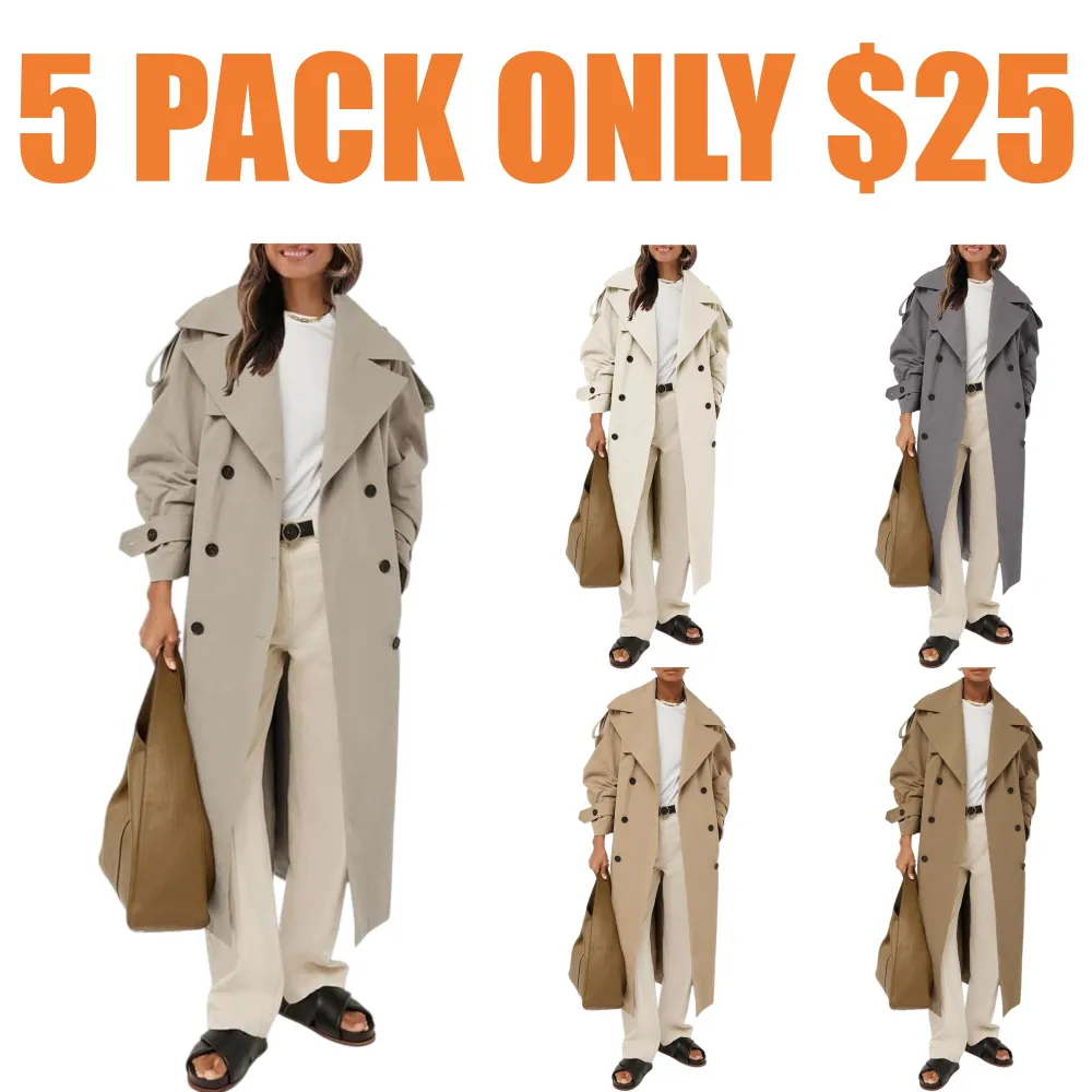 Women’s Oversized Long Trench Coat