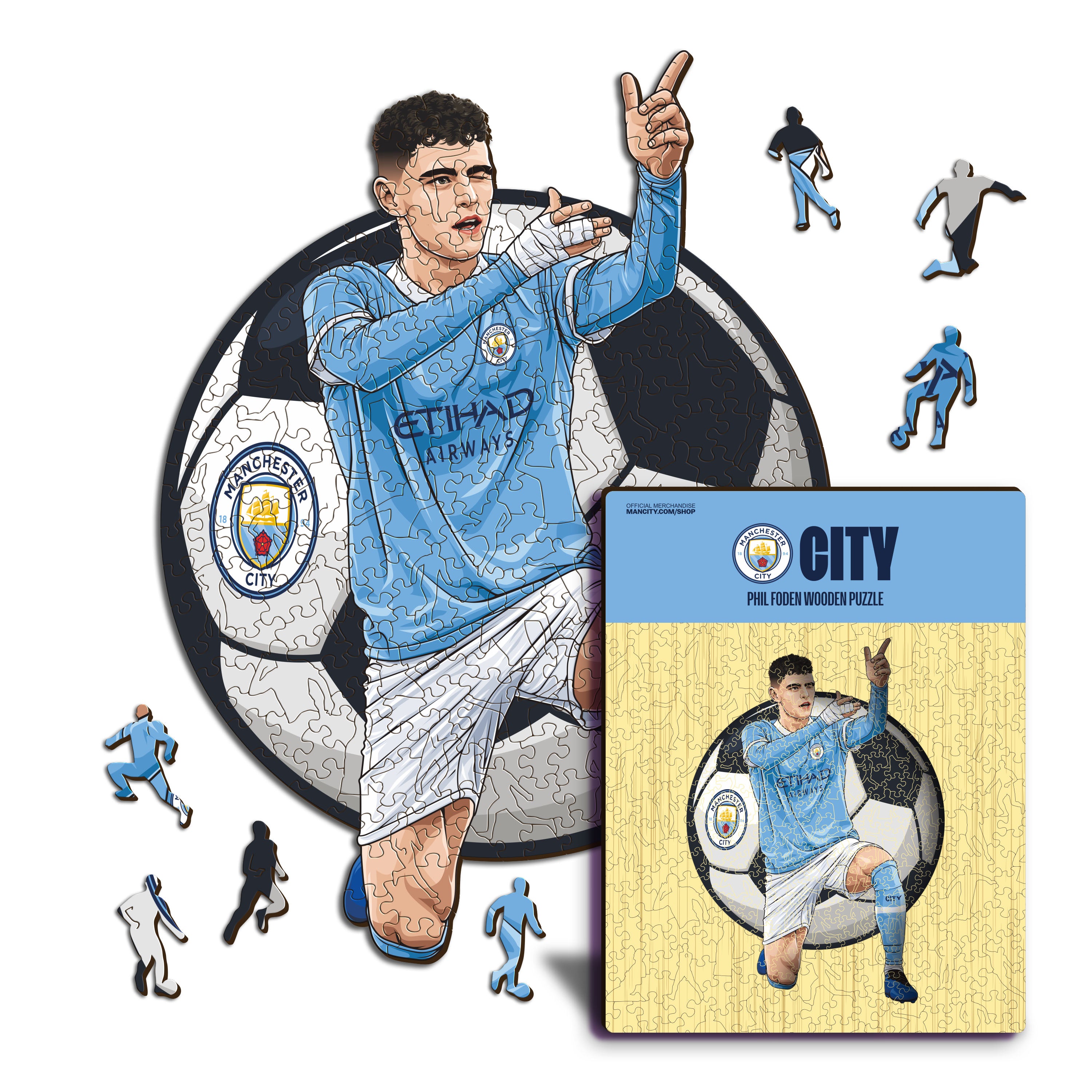 Phil Foden - Wooden Puzzle