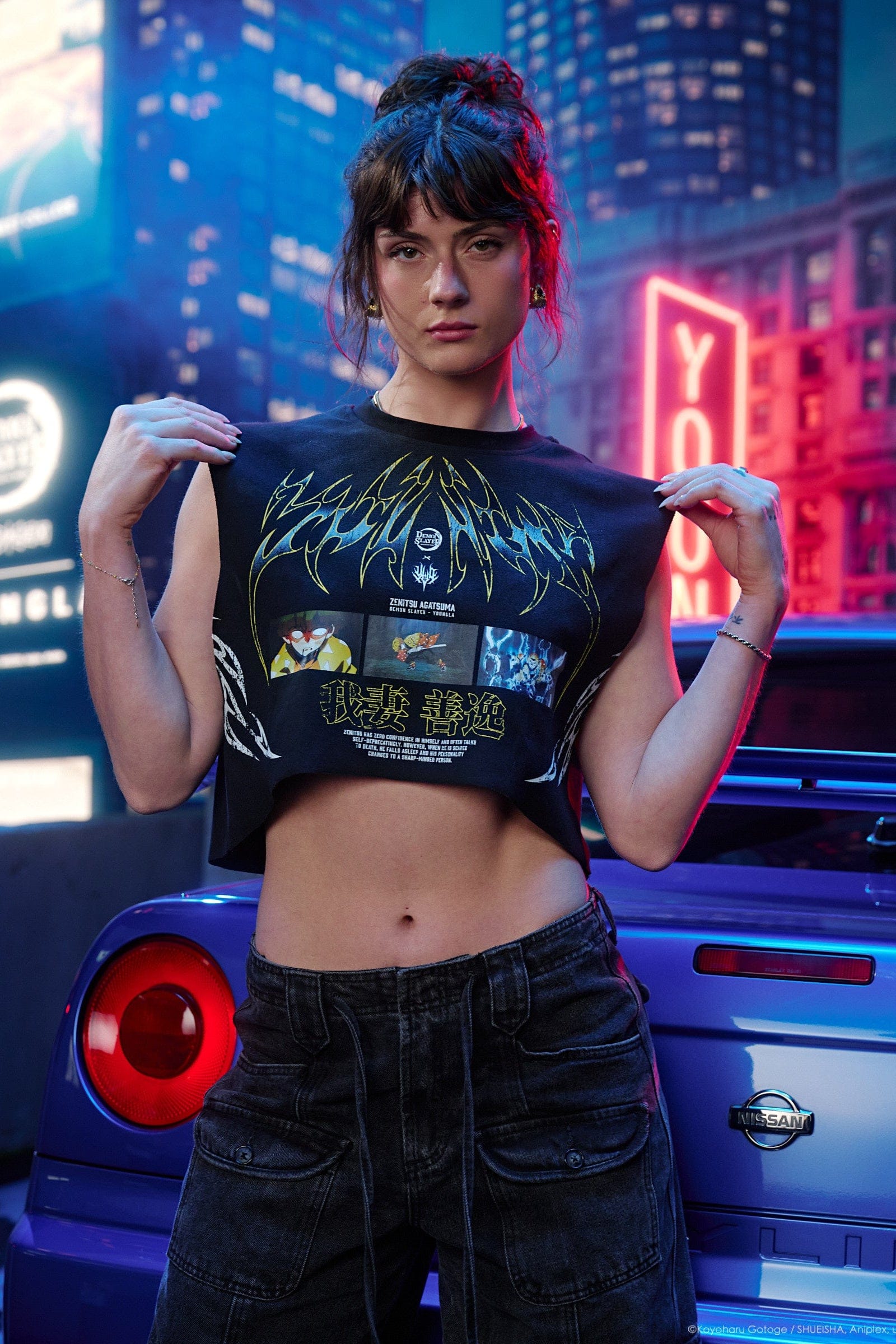 W4314 - Demon Slayer: Kimetsu no Yaiba - Crop Tank