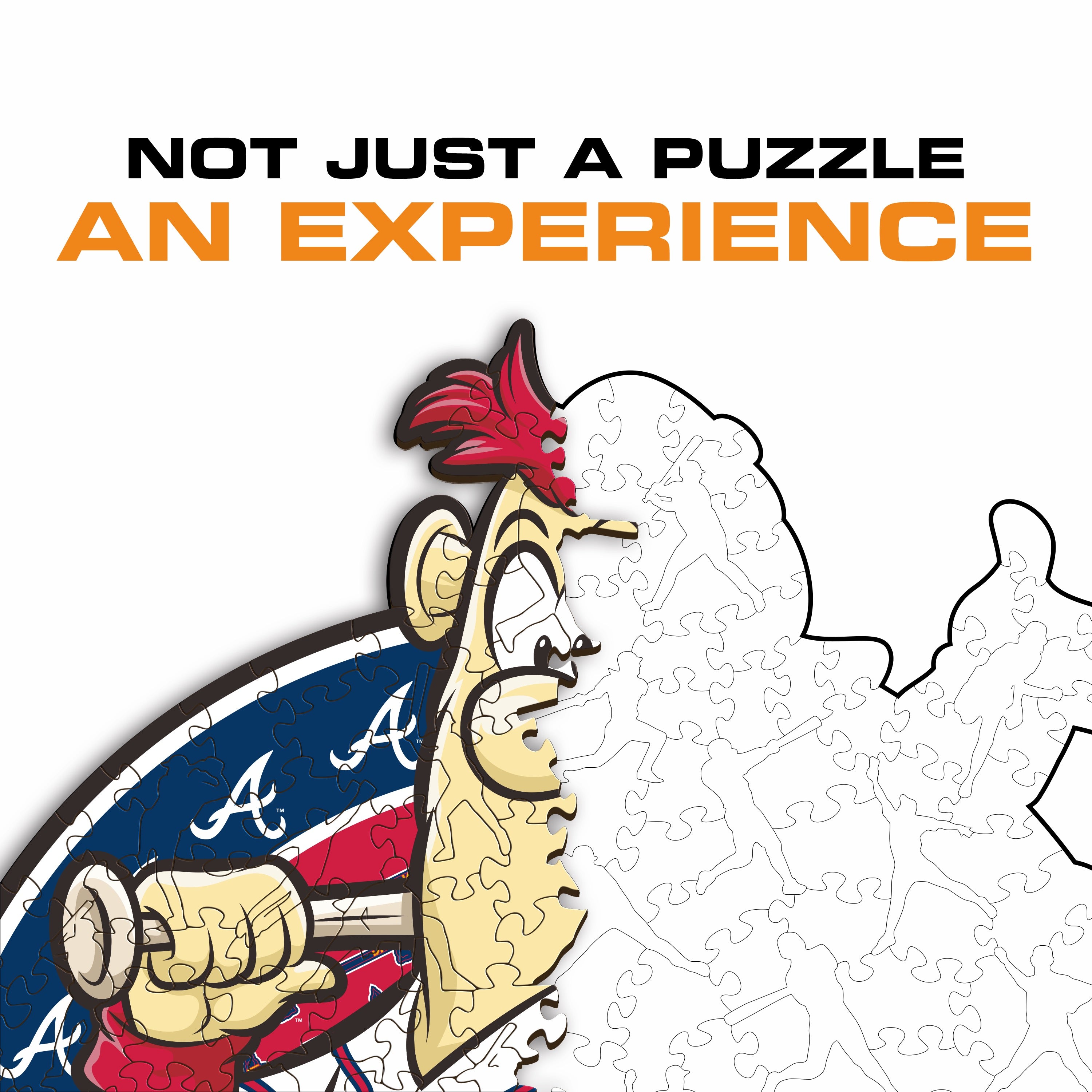 Atlanta Braves™ Mascot - Wooden Puzzle