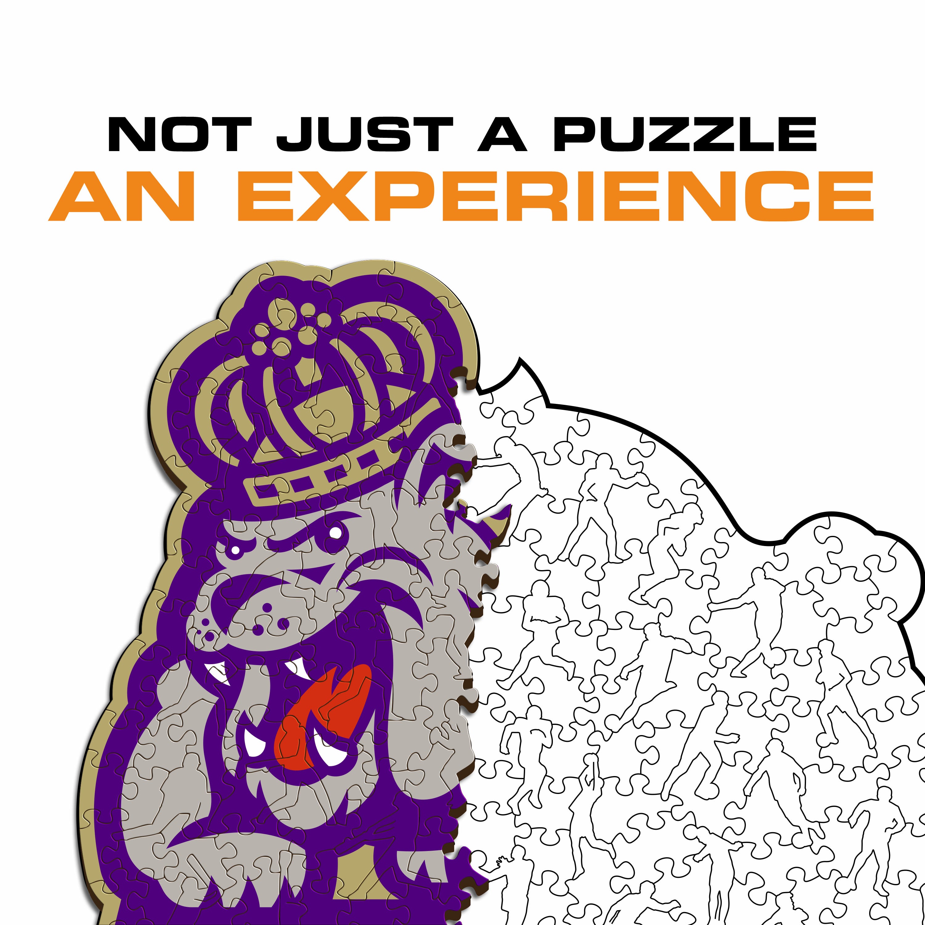 James Madison University Mascot - Wooden Puzzle