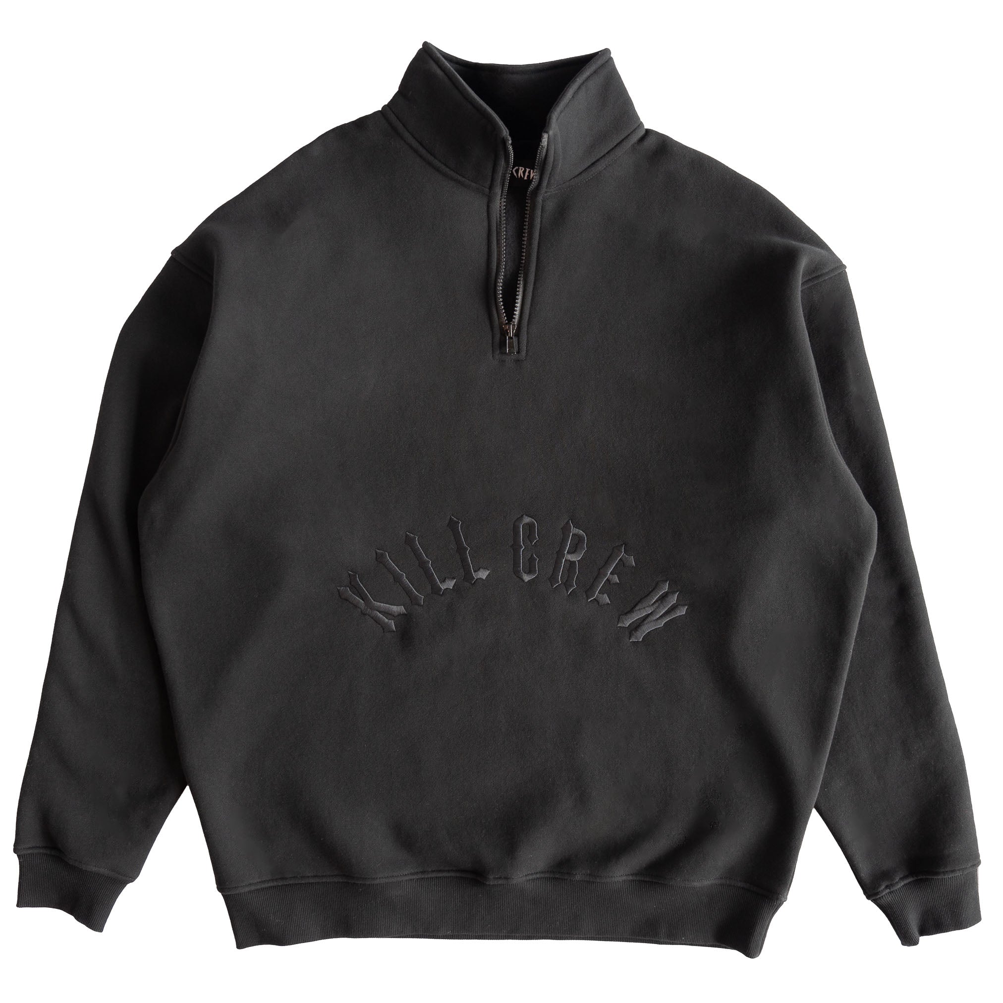 KILL CREW LUX QUARTER ZIP UP - BLACKOUT