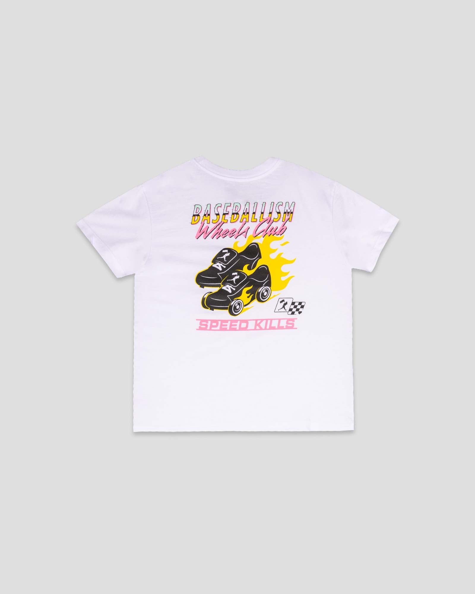 Speed Kills T-Shirt (White) - Youth