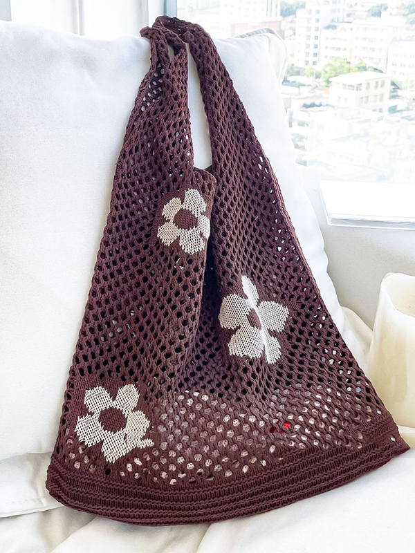 Original Creation Floral Weave Hollow Bags Accessories