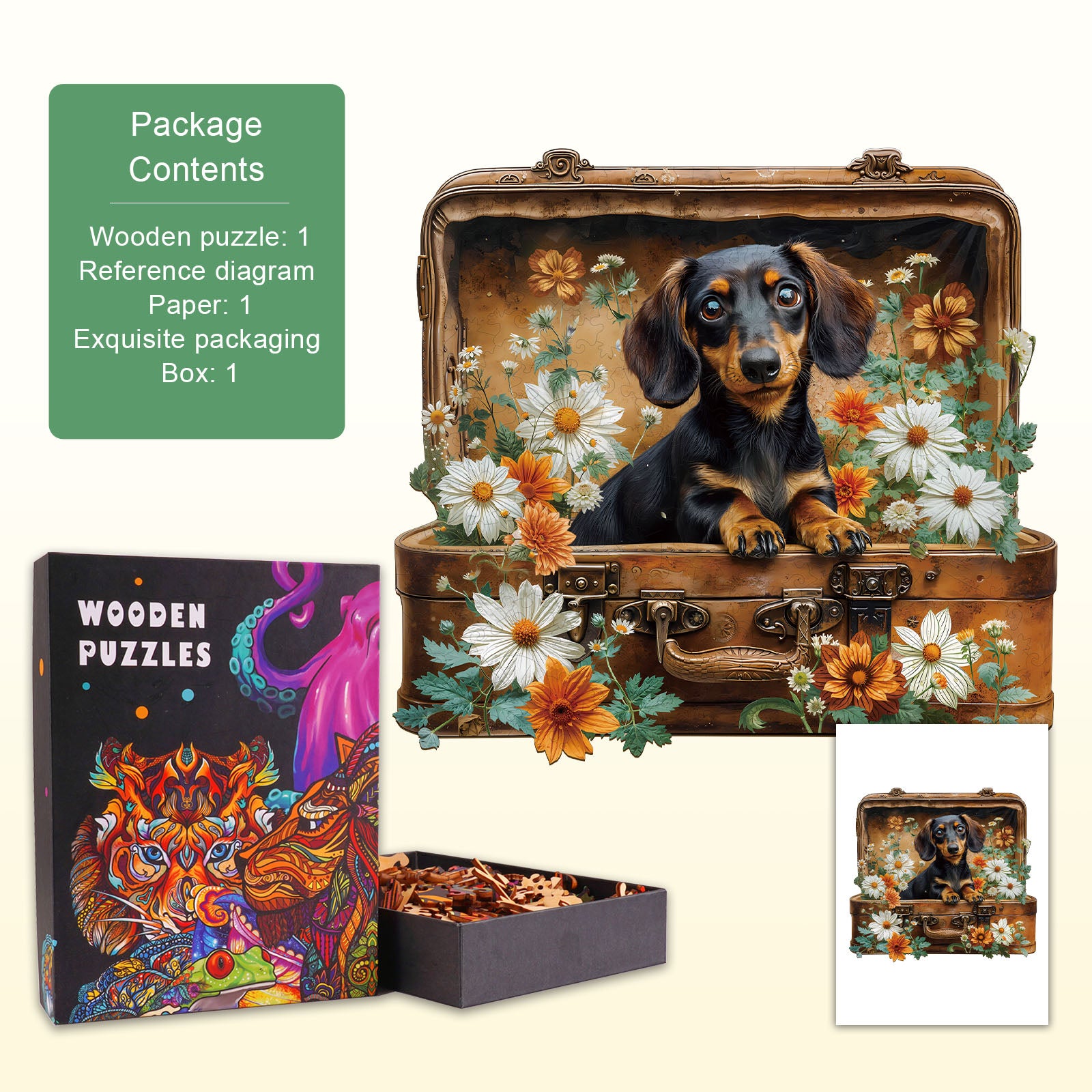 Puppy’s Adventure Wooden Jigsaw Puzzle