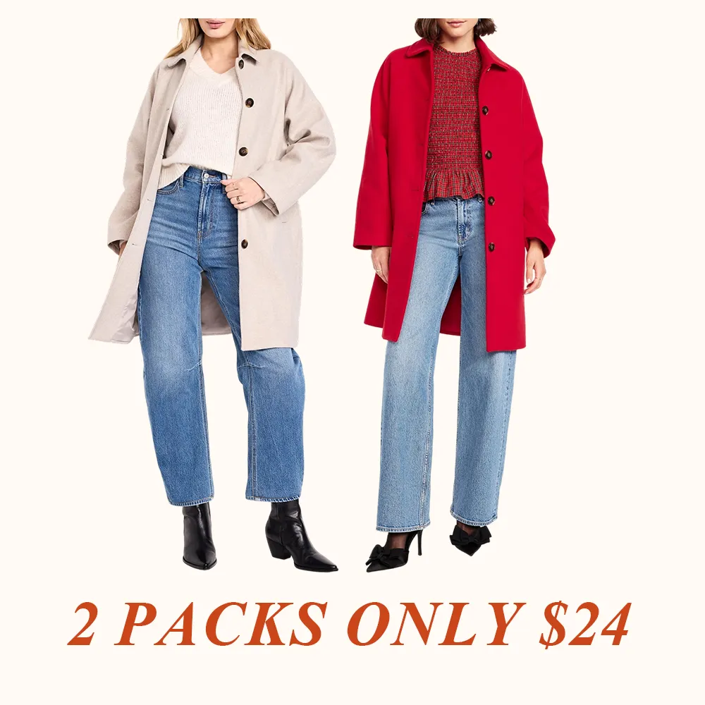 Relaxed Button-Front Mac Coat