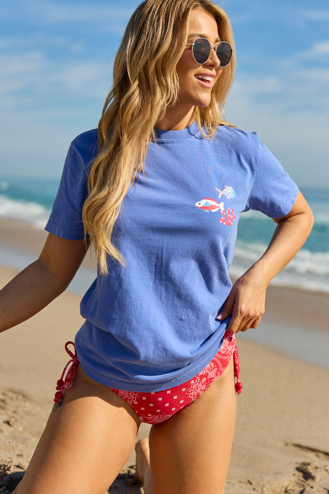 A Reel Catch Blue Graphic Tee