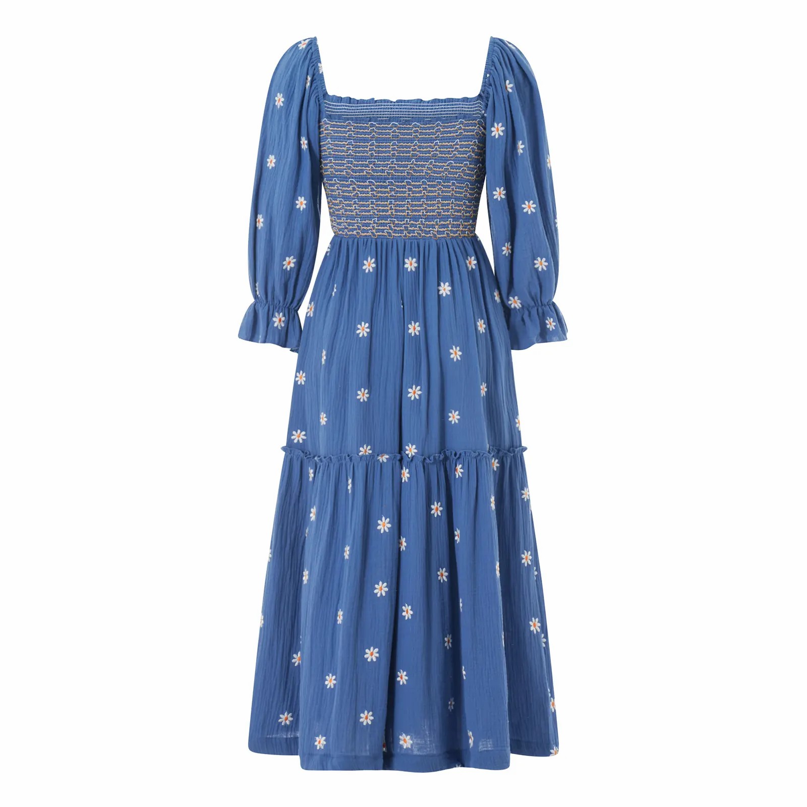 Women’s Satin Backless Midi Dress – Spaghetti Strap Split Flowy Dress